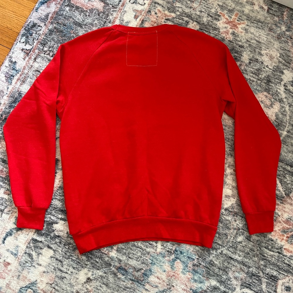 Aviator Nation Red Small Crewneck w/ Embroidered Heart | Limited Edition - Picture 7 of 7